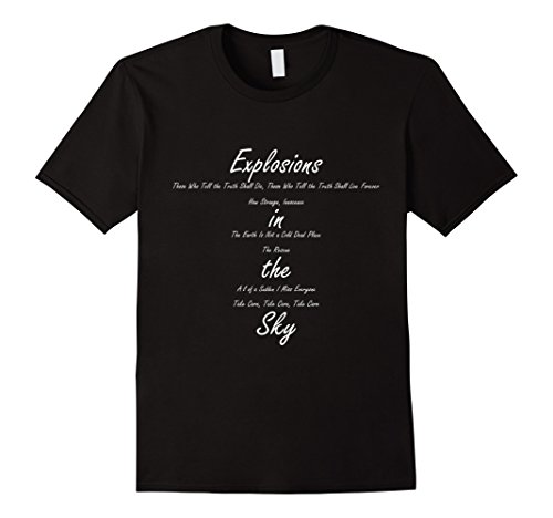 Men's Explosions in the Sky | Album Names Large Black