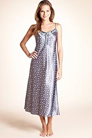 Per Una Spot Print Satin Long Nightdress
