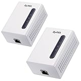 ZyXEL PLA401 200 Mbps Powerline HomePlug AV Wall-plug Adapter (Starter Kit--2 units)