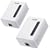 ZyXEL PLA401 200 Mbps Powerline HomePlug AV Wall-plug Adapter (Starter Kit--2 units)
