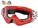 TMS Youth Kids Red Spider Net Dirt Bike Atv Motocross Helmet W/goggles/gloves (Small)