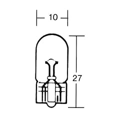 Glassockel-Gl�hlampe 12V 2W W2,1x9,5 D