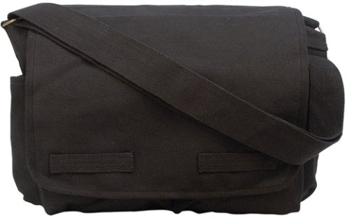 Black Heavyweight Classic Messenger Bag