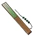 Jsswb Green Handmade Silk Bamboo Folding Fan with Plum Flowers Painting