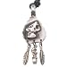 Southwestern Style Wolf Arrowhead Pewter Pendant Necklace