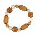 Jewelry : Funky Chunky Orange Hues Bead Stretch Bracelet