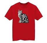 American Shorthair- Image - Youth T-Shirt, Deep Red, Medium