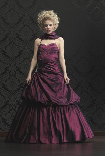 Ballkleid Abendkleid, beere, Schlanke Optik