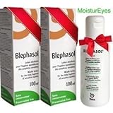 Thea 2 X Blephasol 100Ml Sensitive Eyelids Eye Lotion & Cotton Pads