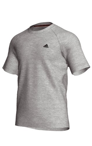 Adidas Herren Shirt Ess Crew, medium grey heather/black, XXL, X18369 Preisvergleich