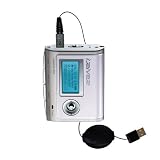 Retractable USB Cable for the iRiver iFP-599T / iFP 599T with Power Hot Sync and Charge capabilities - uses Gomadic TipExchange