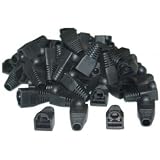 RJ45 Black Strain Relief Boots (50 Pcs Per Bag)