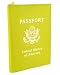 Leather Cover Passport Holder Travel Wallet with Logo Available in Different Colors