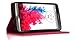LG G3 Case, Quick Circle Case , ALL IN ONE!, Works With Magnetic Car Mount, Flip Cover, Magnetic Wallet , Smart view, Hands-free Display Stand by Juicy Case® (Pink)