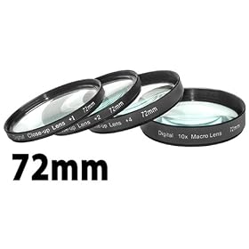 Digital Concepts 1 2 4 10 Close-Up Macro Filter Set with Pouch (72mm)