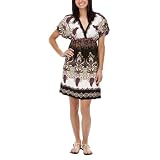 Xhilaration® Juniors Kimono Dress - Brown Print