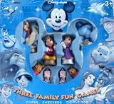 Disney Store Three Family Fun Games Tin-Chess, Checkers, Tic Tac Toe