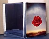 Artist Salvador Dali Fine Art Metal Cigarette Case ID Holder Wallet Rose Meditative