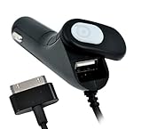 DEXIM Car Charger with USB Port for iPhone 3G S, 3G, iPod Compatible with B ....
