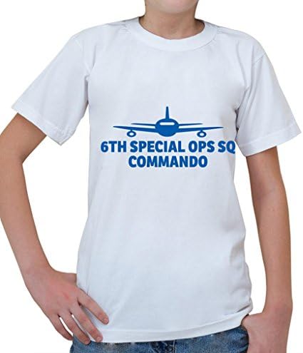 6TH SPECIAL OPS SQ, COMMANDO Aviation Pilot Kids Short Sleeve T Shirt