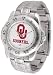 Oklahoma Sooners Suntime Mens Sports Watch w/ Steel Band - NCAA College Athletics