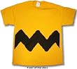 Peanuts Charlie Brown Stripe Costume Men's T-shirt, Yellow