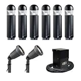 IMAGE OF Malibu 8-Light Outdoor Black Bollard Light Kit : Model CL63567TH