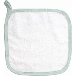 Under the Nile Organic Cotton Washcloth with Sage Trim
