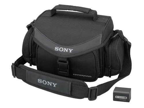 Sony ACCFH70 Accessory Kit w/NPFH70 Battery & LCS-VA30 Case for most Sony Camcorders