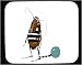 Decorated Mouse Pad with bug, criminal, insect, cockroach, prisoner, chained