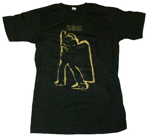 Impact Men's T. Rex Electric Warrior Short Sleeve T-Shirt,Black,Large