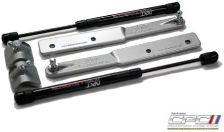 Mustang 2005-2010 V6 GT Gas Strut Hood Lift Kit Painted Tungsten Grey