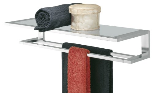 Tiger 2822 Badserie Items Handtuchreck mit Ablage Glas gefrostet Edelstahl verchromt Preisvergleich