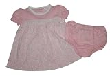 Chaps Baby Girls 2pc. Floral Dress and Diaper Cover (Newborn, Pink)