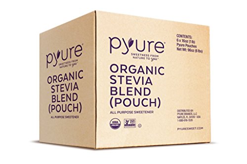 Pyure Organic Stevia All-Purpose Blend Sweetener, 16 Ounce (16 Ounce (Pack of 6)) Pyure Organic Stevia All-Purpose Blend Sweetener, 16 Ounce (16 Ounce (Pack of 6))