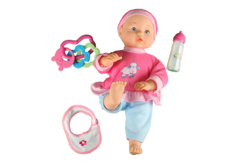 14'' Baby Doll Laughing & Crying Swinging & Kicking. With Magic Milk Bottle and accessories. Amazon.com