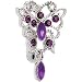 Amethyst Purple Scintillating Butterfly Belly Ring