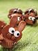 * HARE / RABBIT * Mini Japanese Zodiac 3D Animal Key chains VANCA Craft Petit Mascot Leather