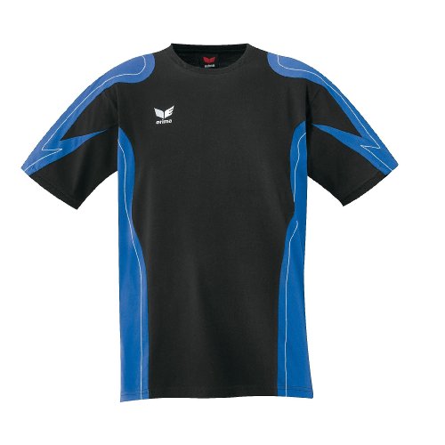 ERIMA Herren Racing Line T-Shirt, schwarz/new royal, 48 (5)
