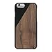 Native Union CLIC Wooden Case for iPhone 6, iPhone 6s - Handcrafted Real Walnut Wood Protective Slim Cover (Black)