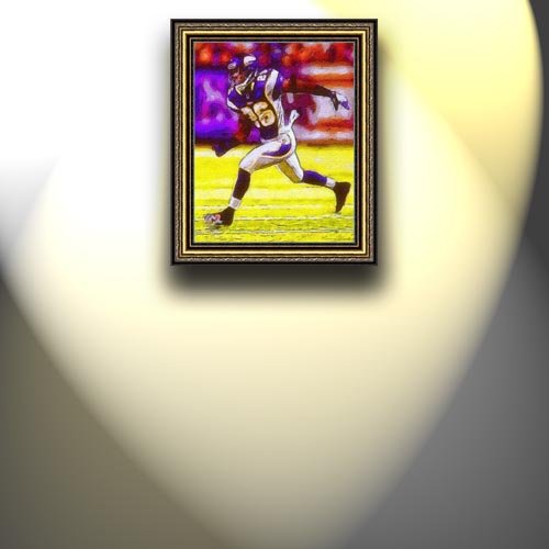 Completely Handpainted American Football Sport Painting, Custom Order FL8101, Oil on Canvas, with Option to Paint Jerry, Brett & Co. from Any Other Favorite Photograph or Picture, Unframed, Size 18'' x 23