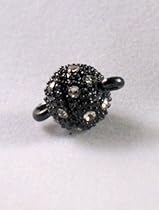 8mm Black Magnetic Jewelry Clasp - Pack of 5