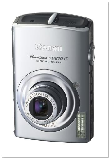 Canon PowerShot SD870IS 8MP Digital Camera with 3.8x Wide Angle Optical Image Stabilized Zoom (Silver)