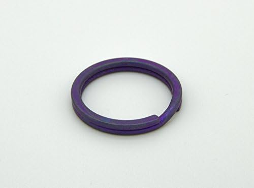 Urban Operators Titanium 1-Inch Anodized Keyring - Chameleon