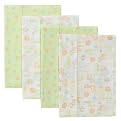 Gerber 4PK Flannel Burp Cloths - Green