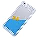 Yoption Liquid Case for iPhone 6Plus 6sPlus 5.5 ,Clear Cute Creative Design Liquid Floating Rubber Duck Hard Case Cover for iPhone 6Plus 6sPlus 5.5 (Ducks With Tie)