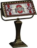 NCAA Ohio State Buckeyes Art-Glass Banker's Lamp