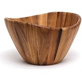 Lipper International Large Wavy Bowl, Acacia