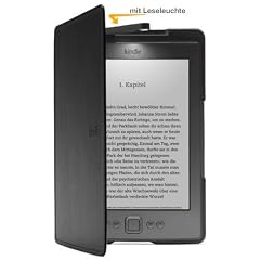 Amazon Kindle Lederh�lle mit Leseleuchte, Schwarz