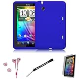 Blue Cover Protective Slim Durable Silicon Skin Case for HTC Flyer 3G WiFi  ....